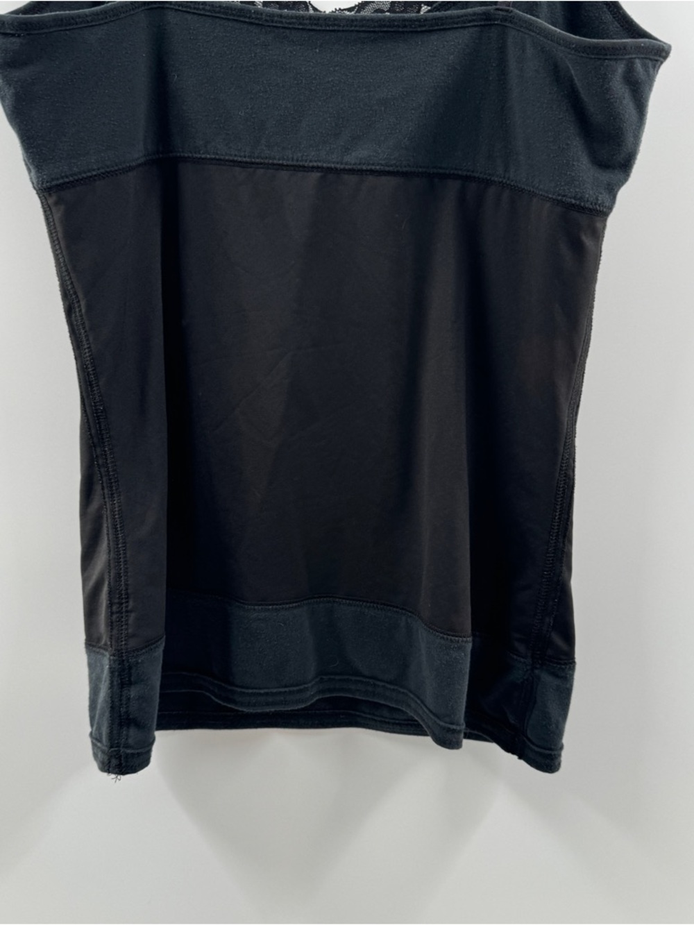 Two Tone Black Tank Camisole – Y2K Layering Staple - Picture 7 of 8